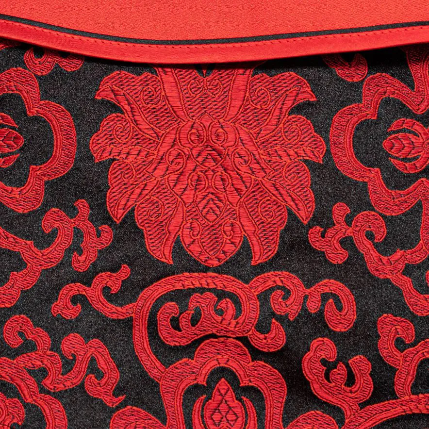 Spring Of Fortune in Crimson Black CNY Cape