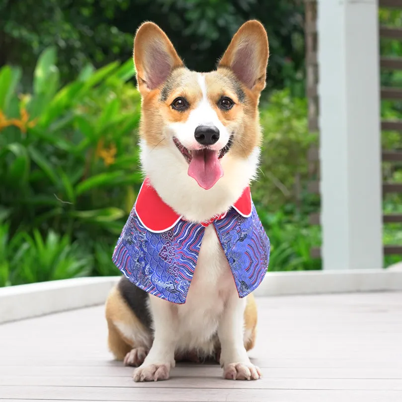 Spring Of Happiness in Imperial Red Azure CNY Cape