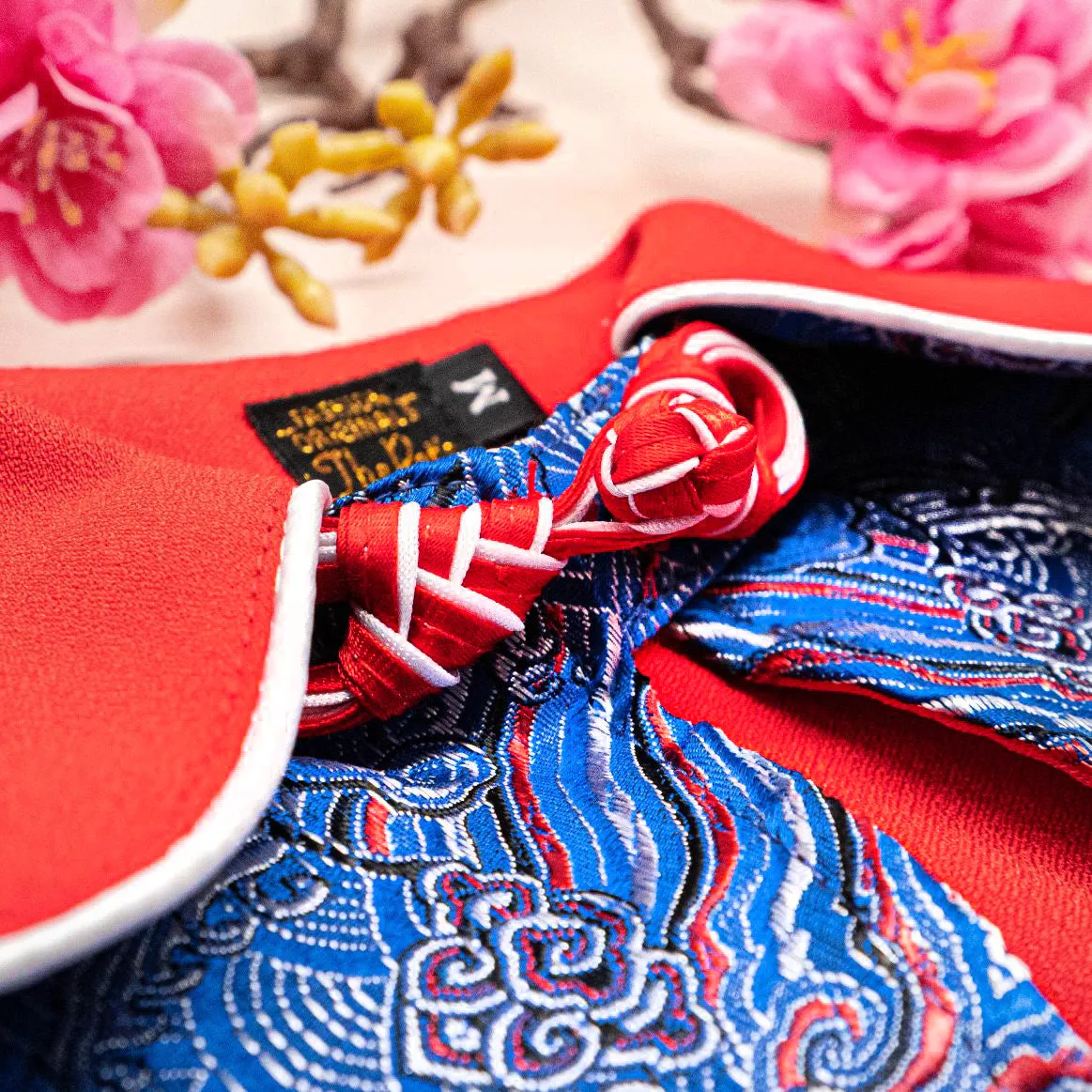 Spring Of Happiness in Imperial Red Azure CNY Cape