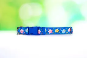 Star dog collar, Cat star collar, Blue star collar, Pretty colored star collar, Boy dog collar,Blue male cat collar