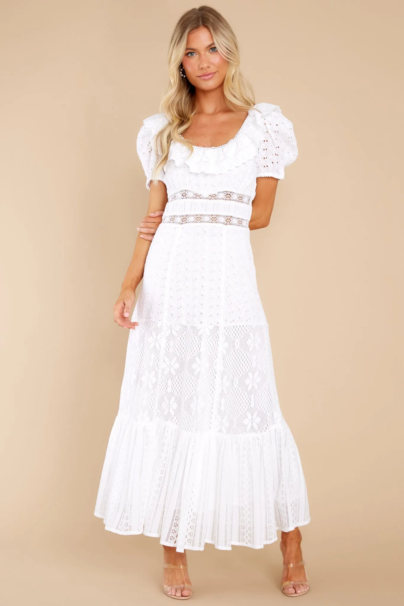 Stassie True White Maxi Dress