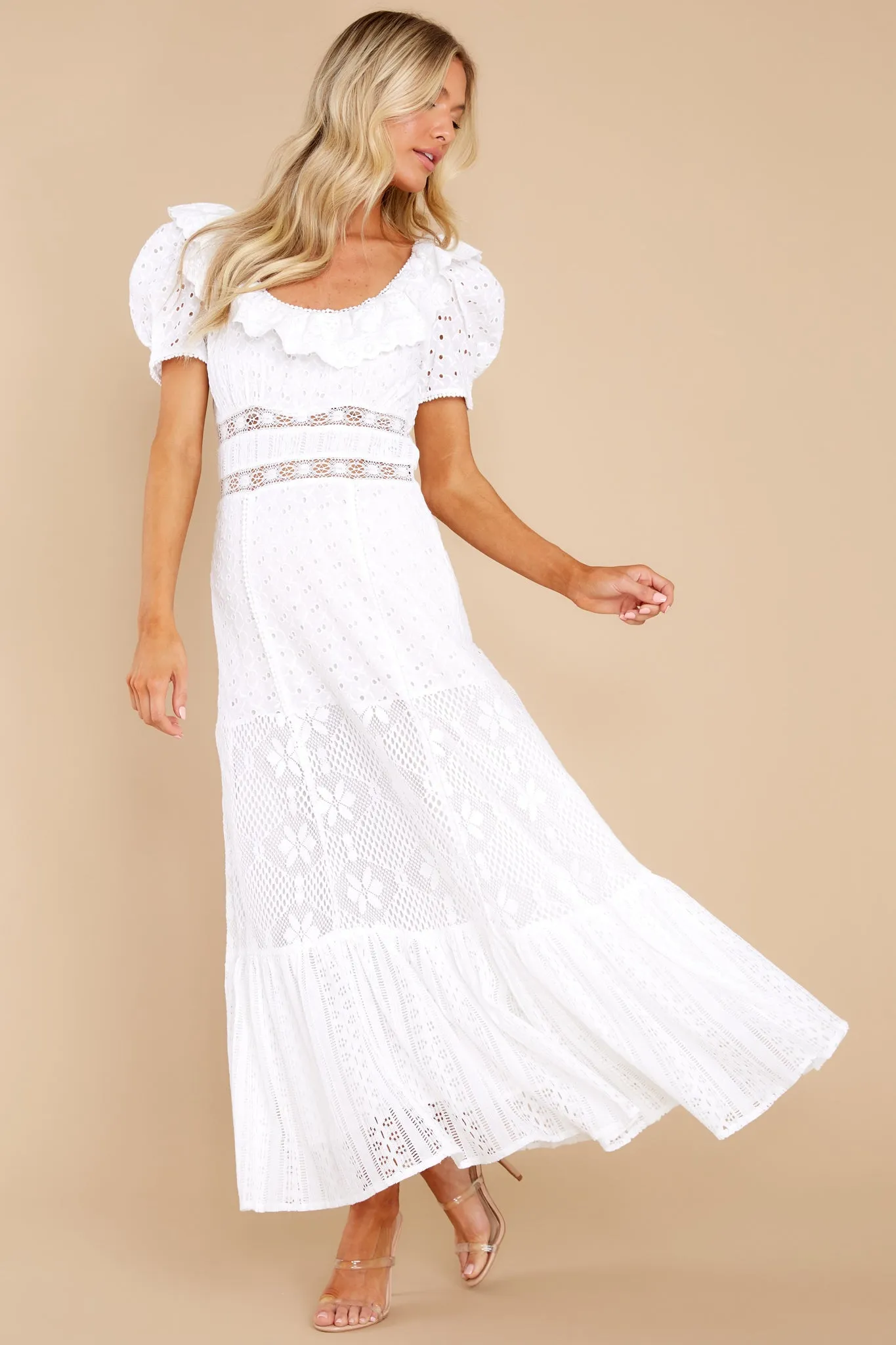 Stassie True White Maxi Dress