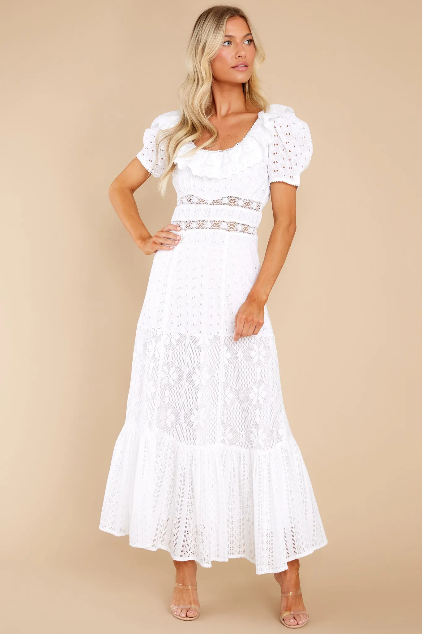 Stassie True White Maxi Dress