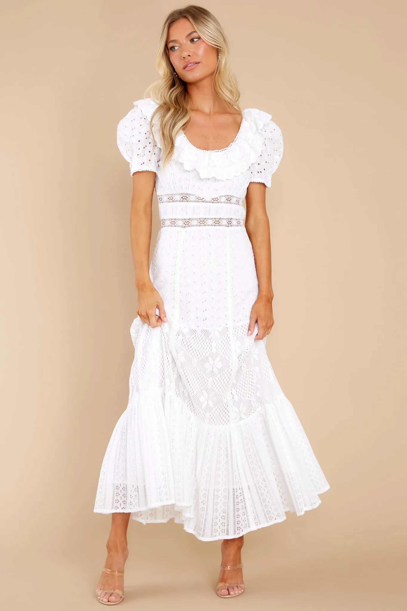 Stassie True White Maxi Dress