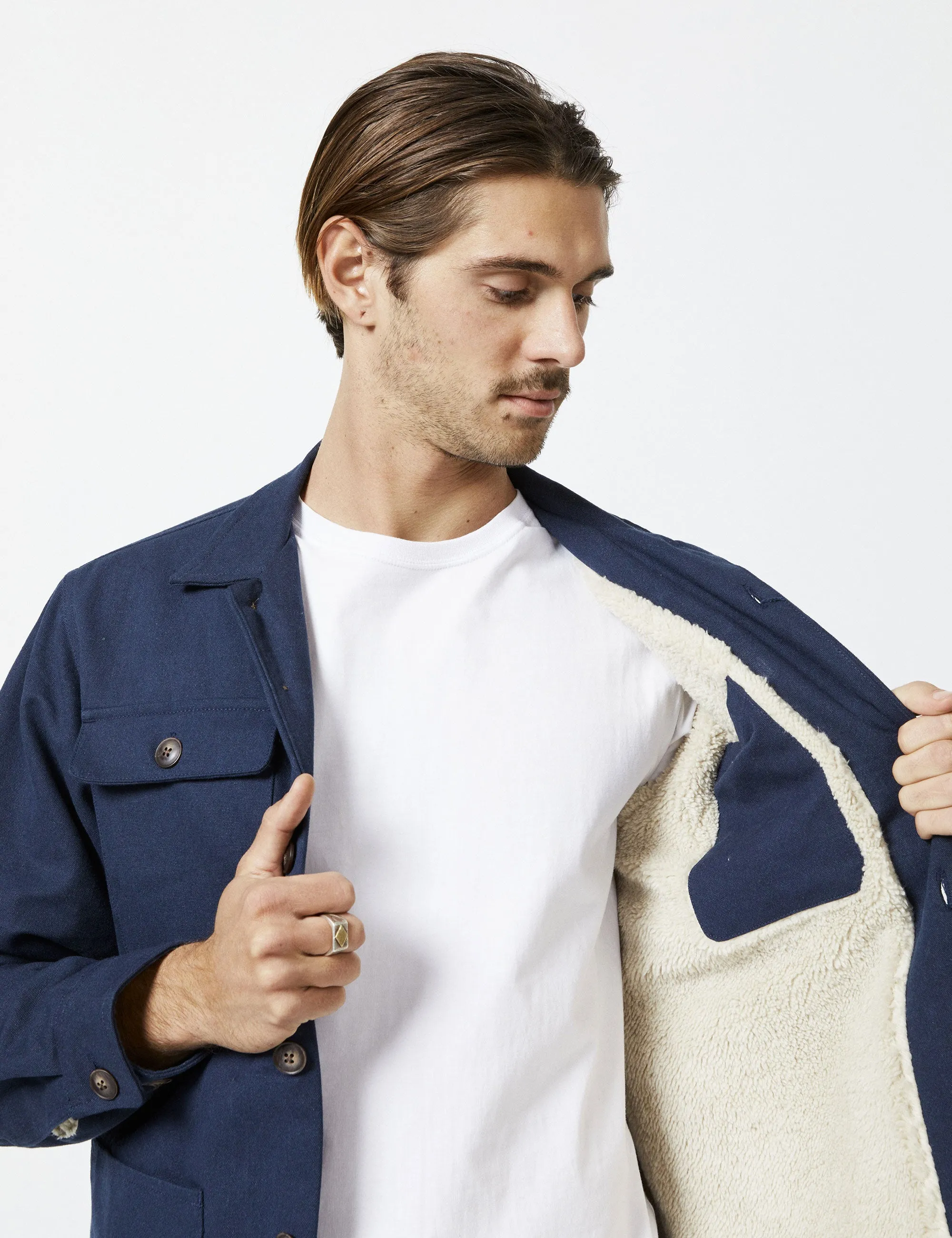 Stockyard Sherpa Jacket - Navy