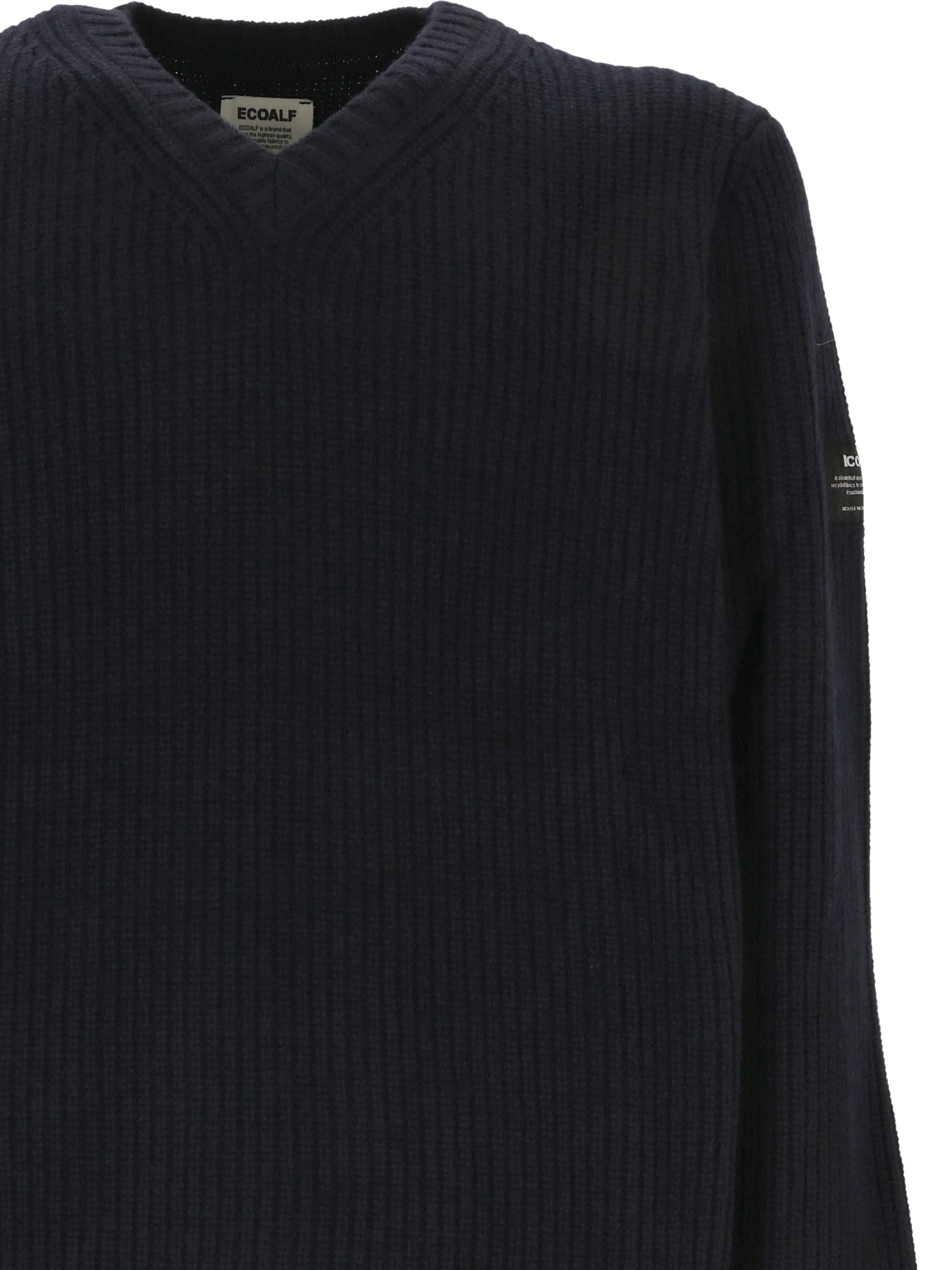 Sustainable Deep Navy Wool Sweater