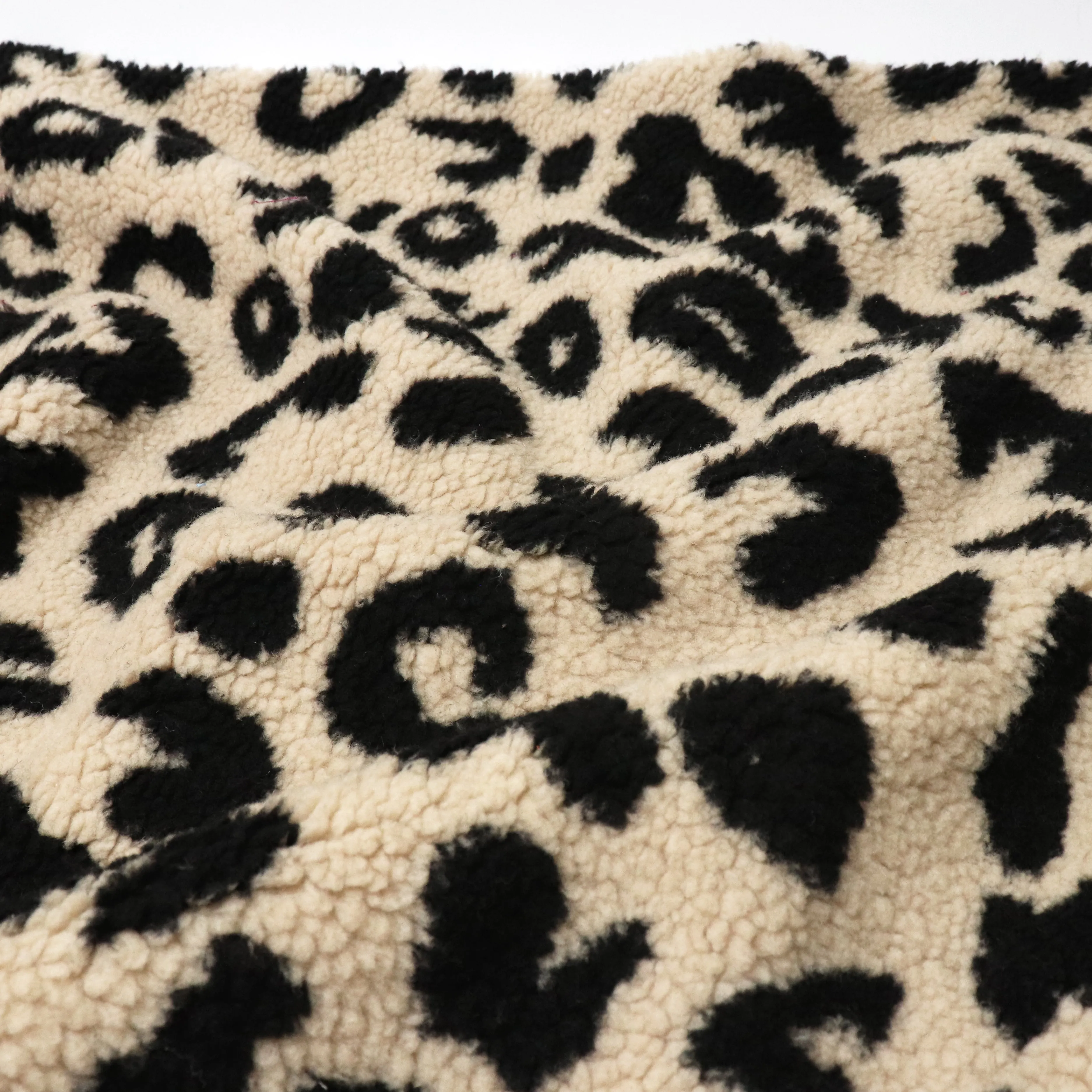 Teddy Fleece Coating  - Leopard