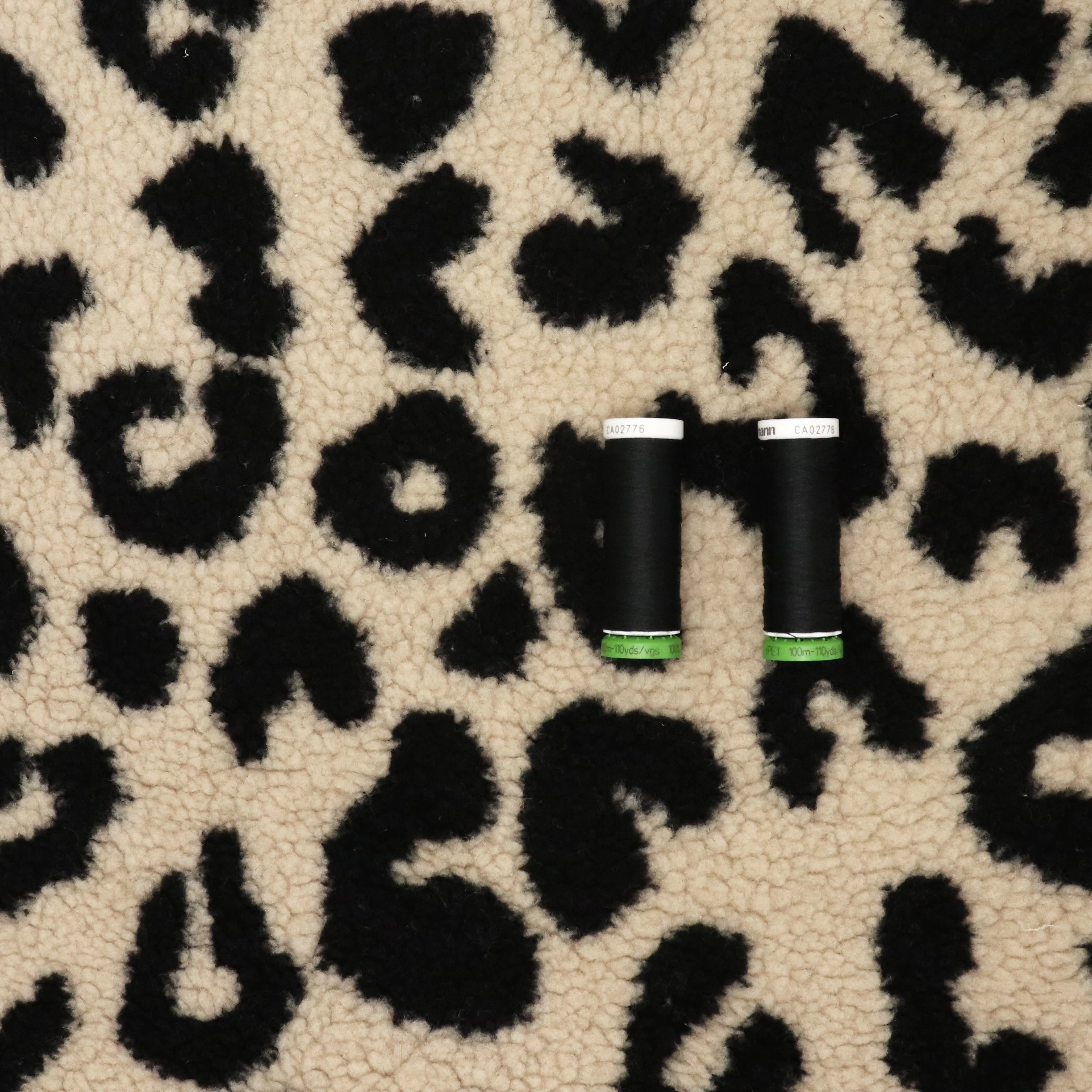 Teddy Fleece Coating  - Leopard