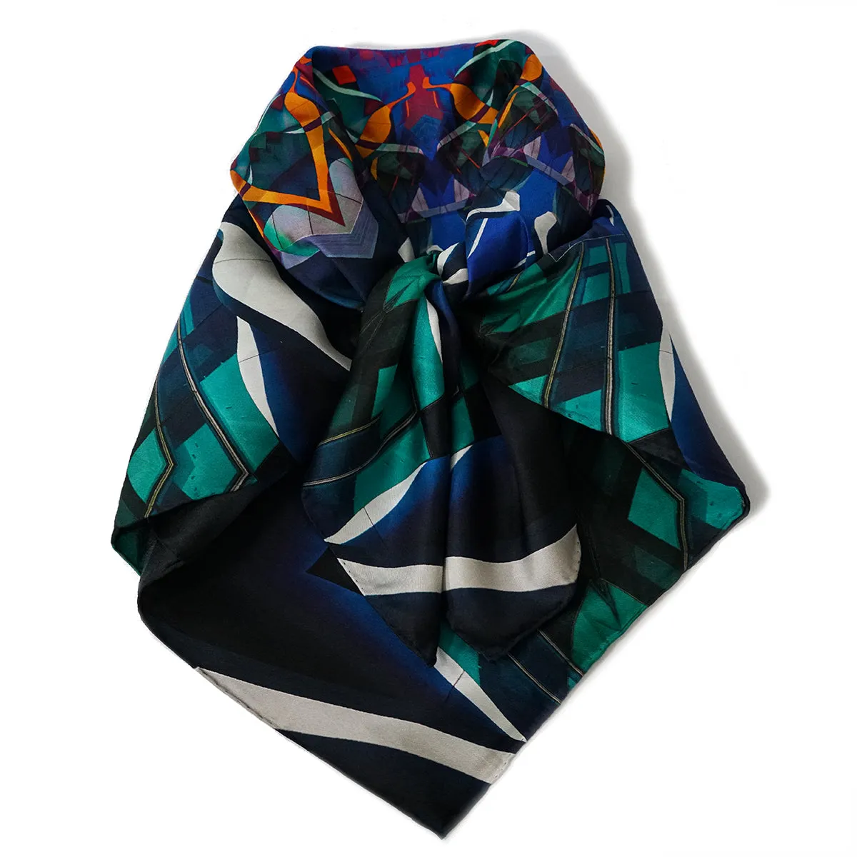 The Hong Kong International Airport I - Premium Silk Scarf 90