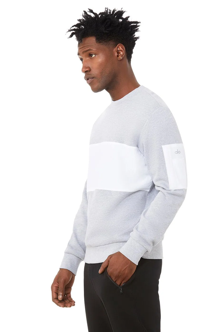 Traverse Pullover - Athletic Heather Grey/White