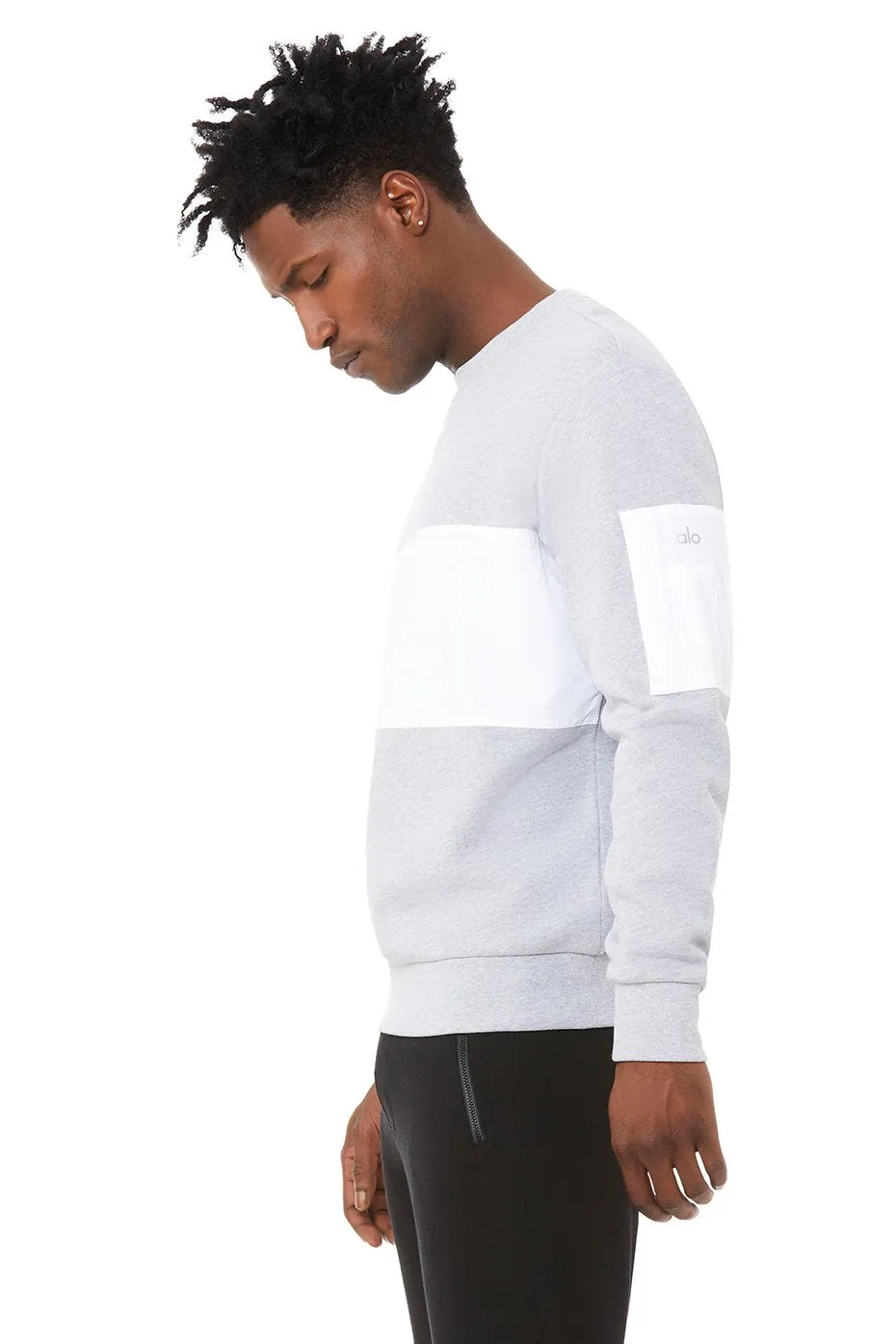 Traverse Pullover - Athletic Heather Grey/White