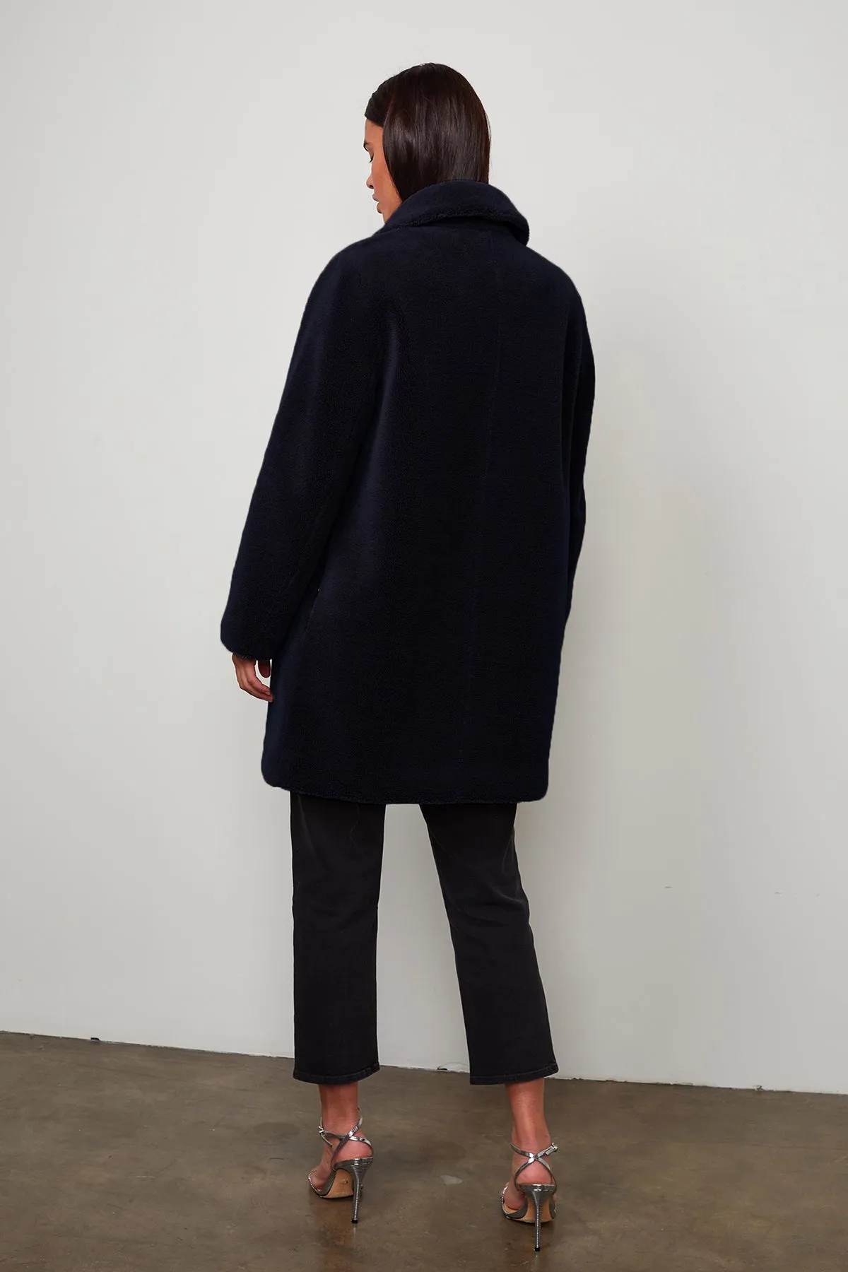 TRISHELLE LUX SHERPA OVERSIZED COAT