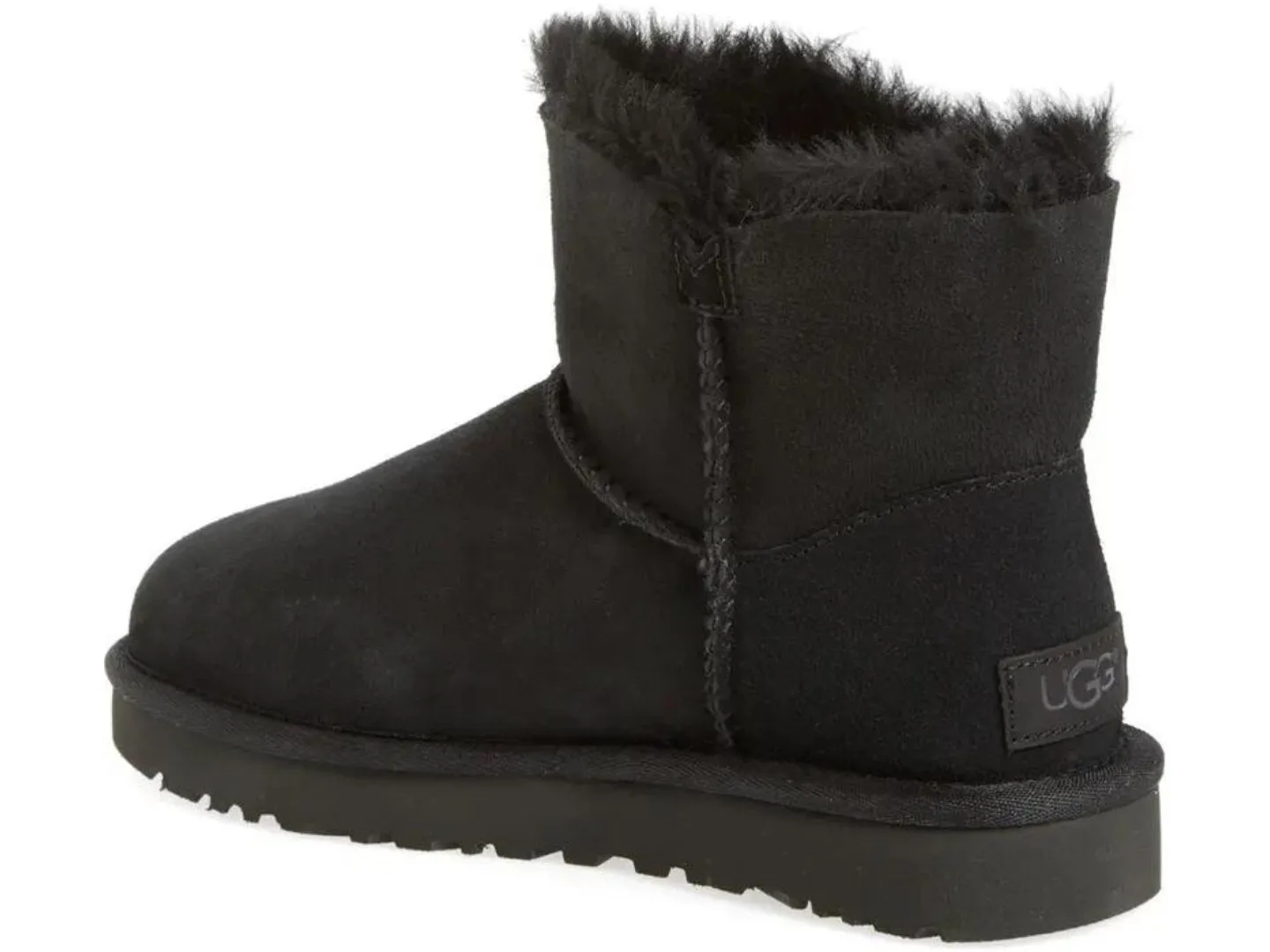 UGG: Mini Bailey Button II in Black