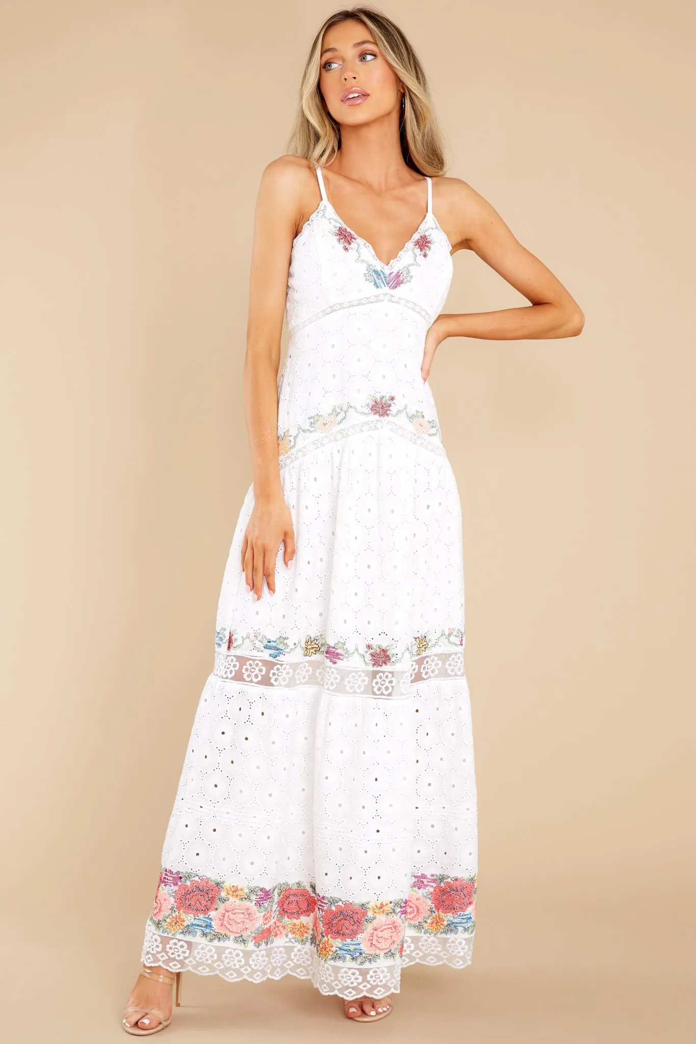 Umi True White Maxi Dress