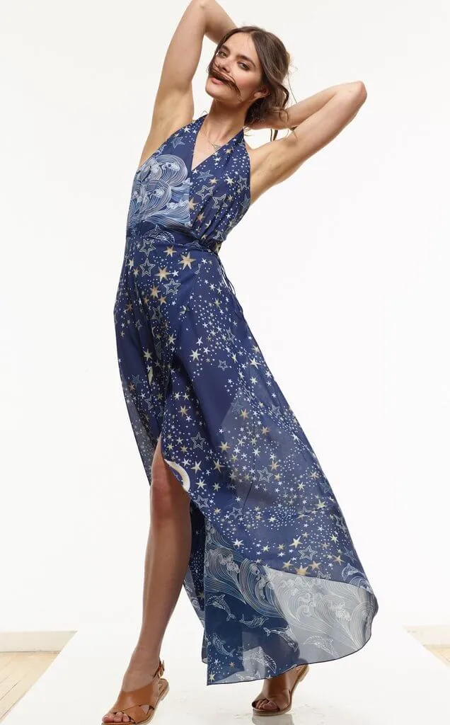 Vanessa Maxi Dress Star Print by Vaute Couture