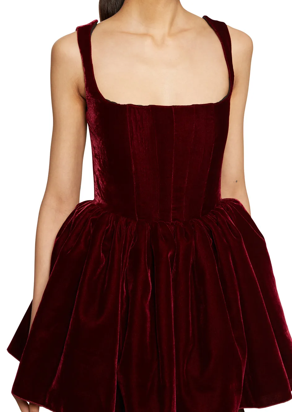 Velvet Annie Dress- Burgundy