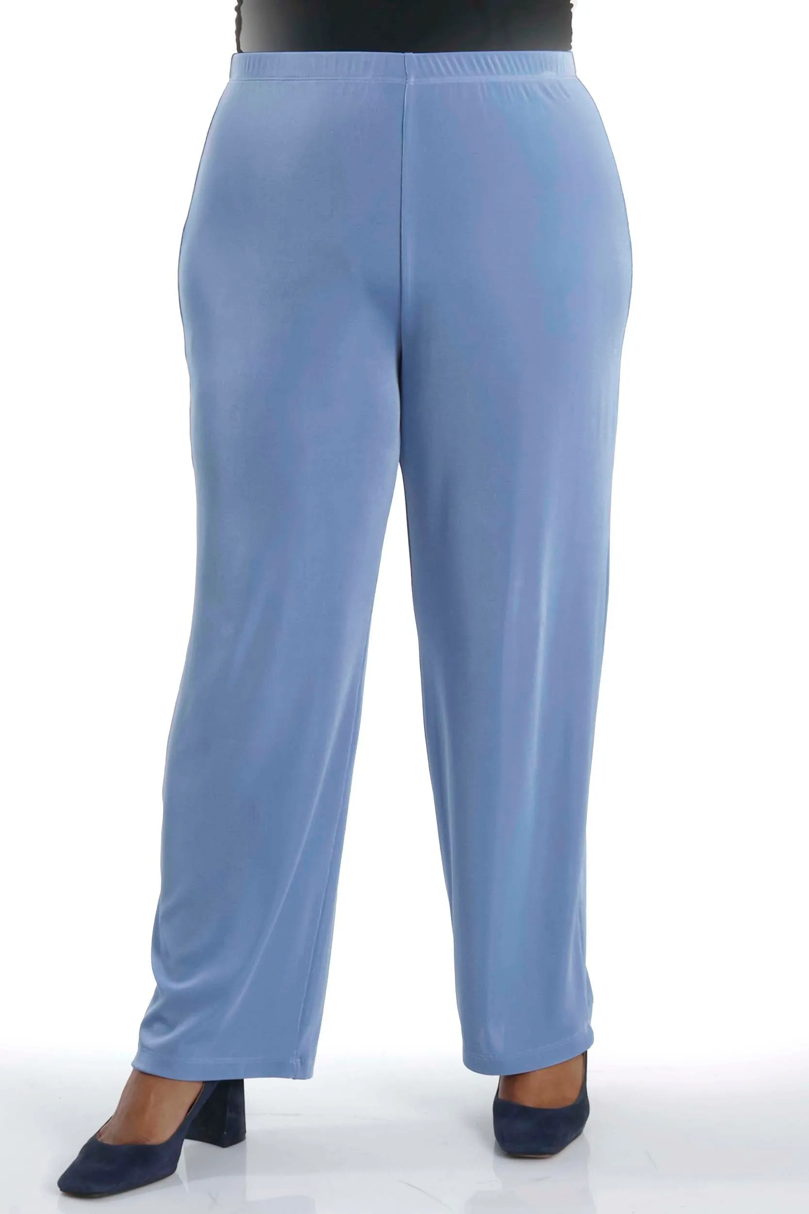 Vikki Vi Classic Powder Blue Pull on Pant