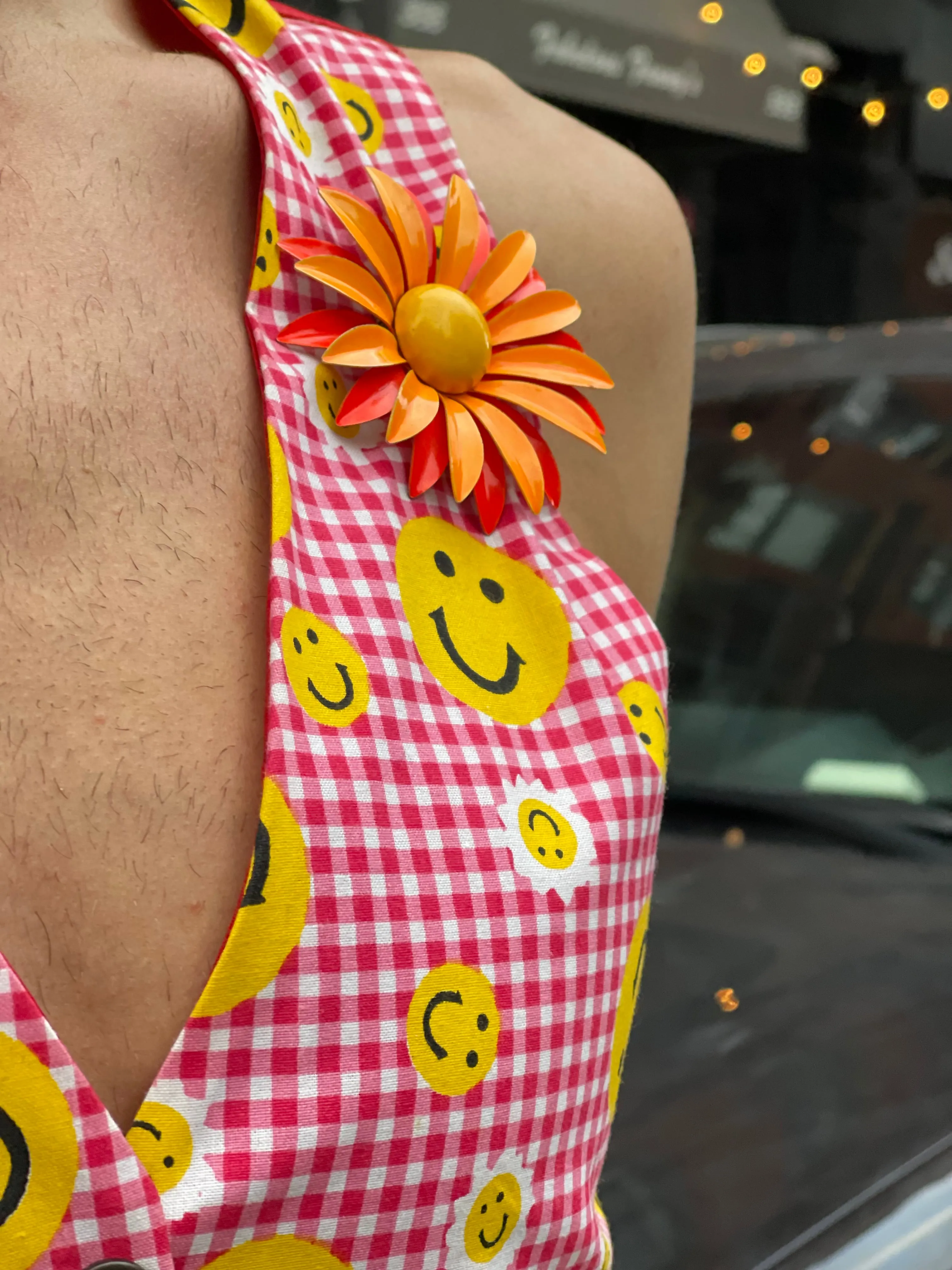 Vintage 90s Smiley Vest