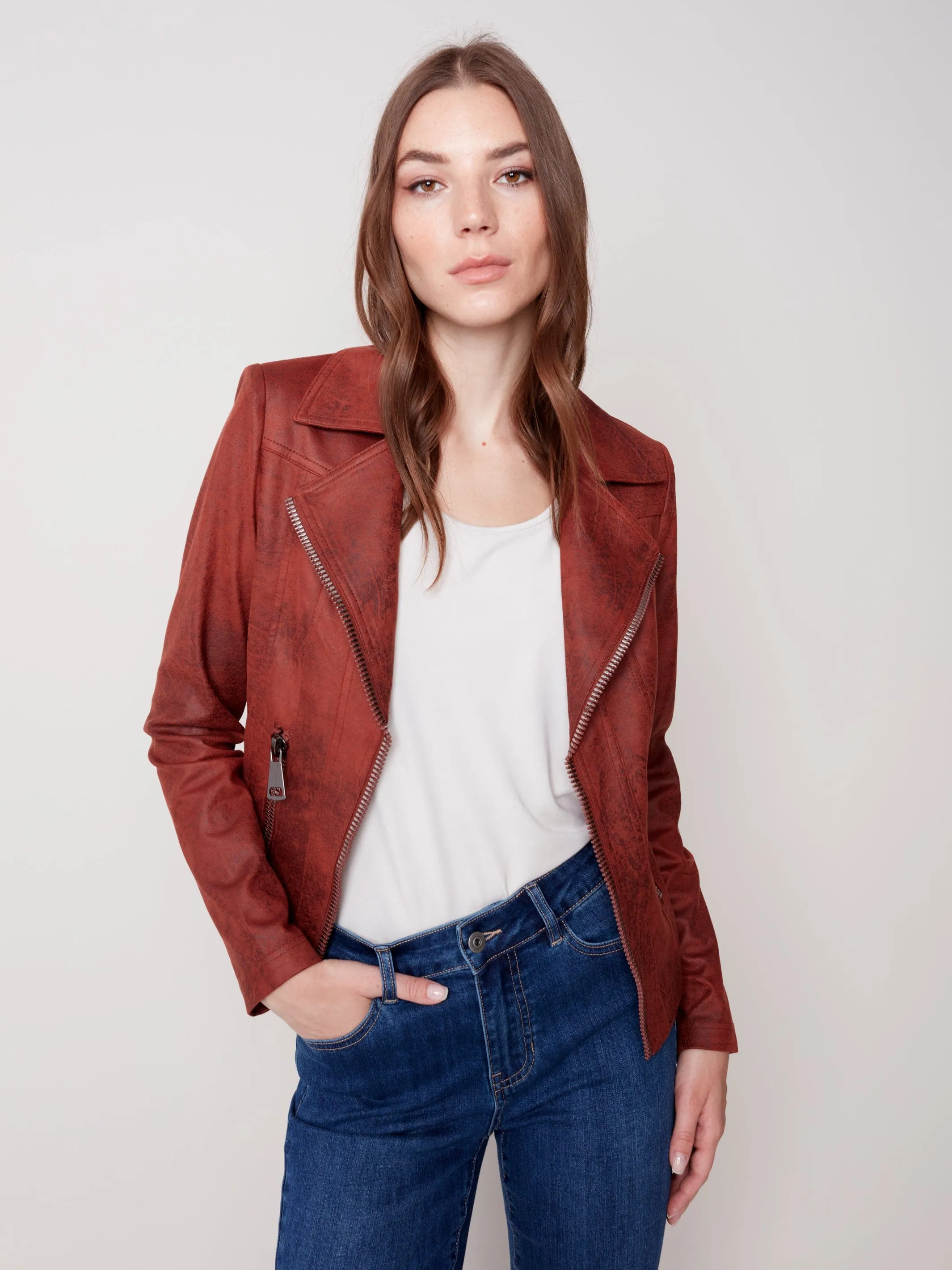 Vintage Faux Leather Jacket by Charlie B