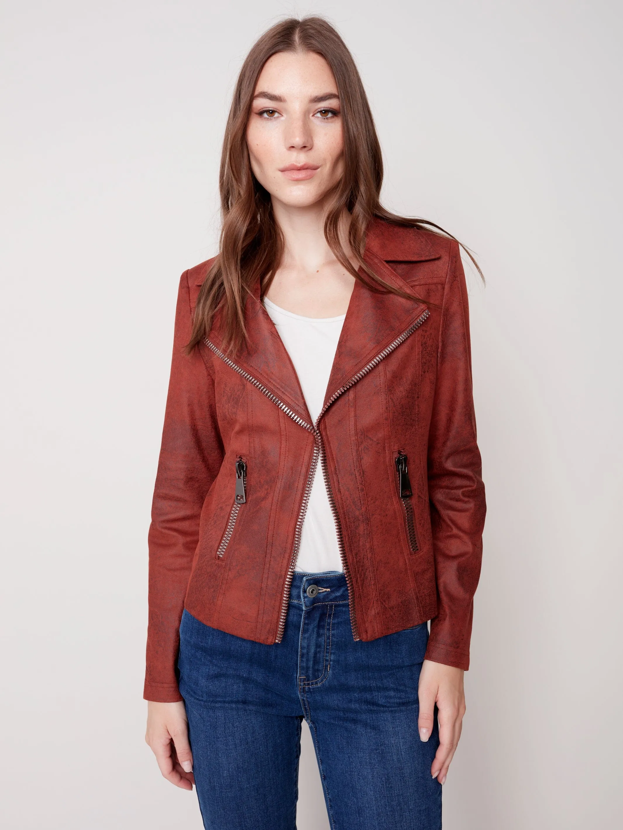 Vintage Faux Leather Jacket by Charlie B