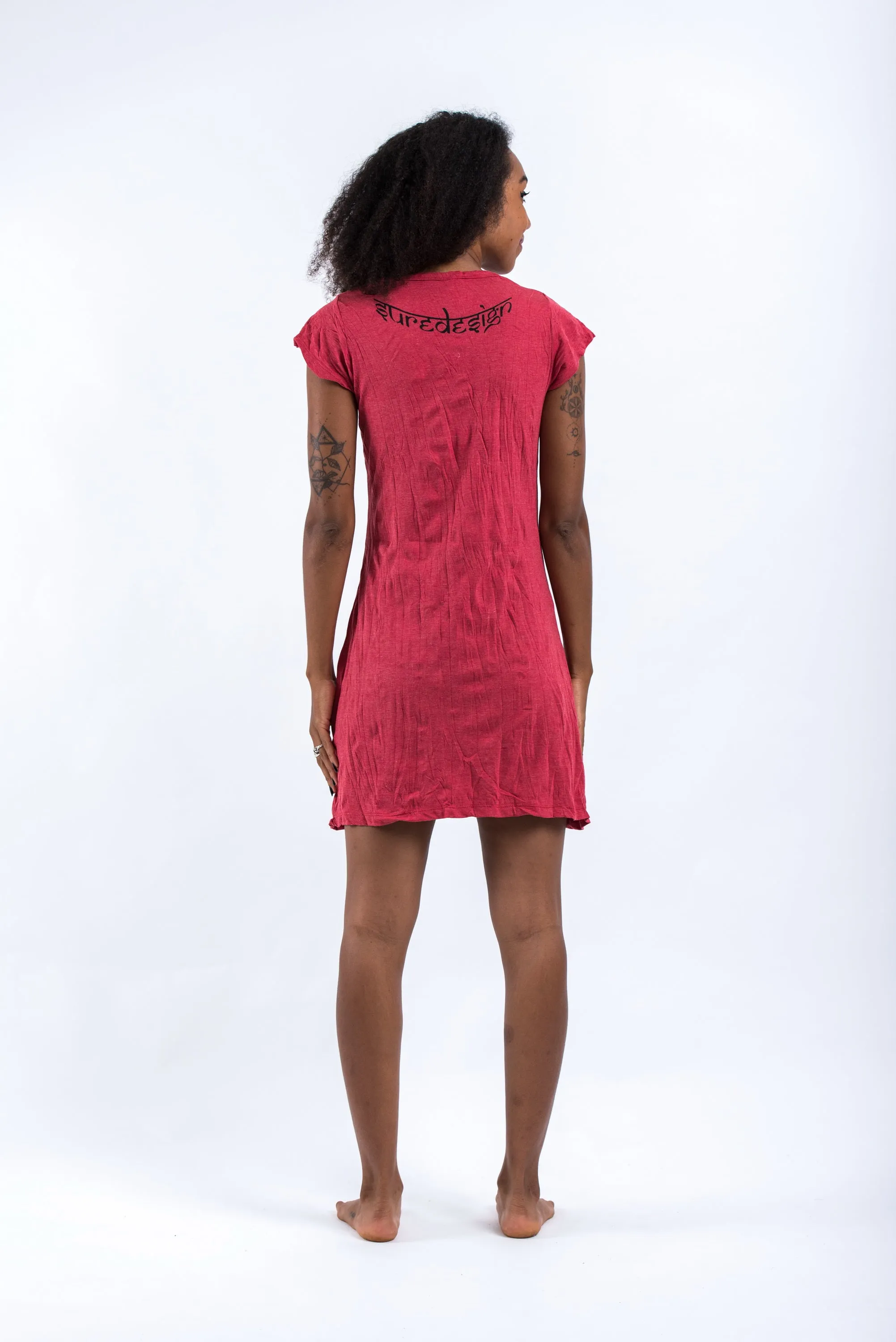 Womens Dreamcatcher Dress in Red