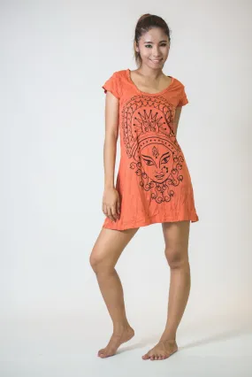 Womens Durga Dress in Orange