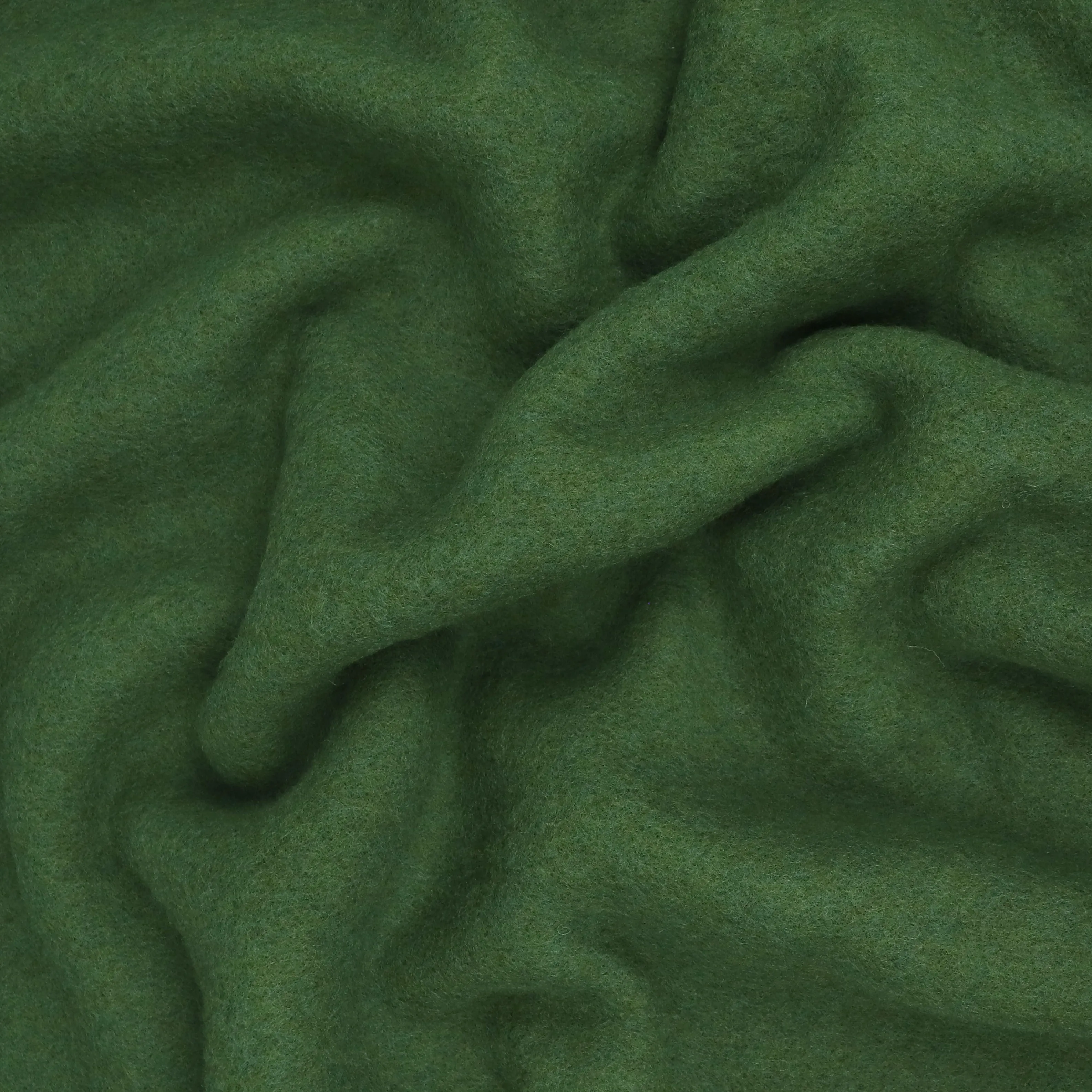 Wool Fleece - Green - END OF BOLT 32cm