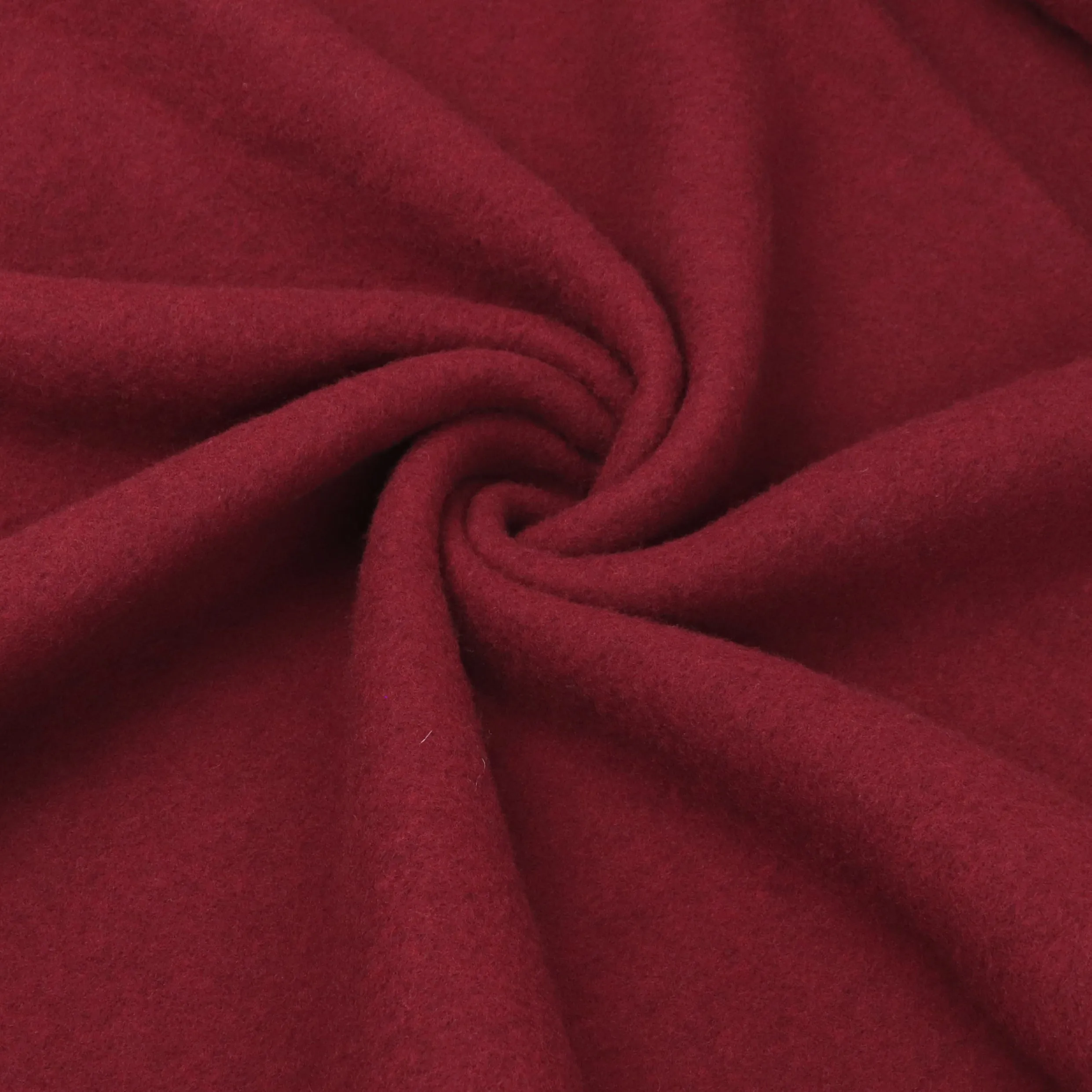 Wool Fleece - Red - END OF BOLT 25cm