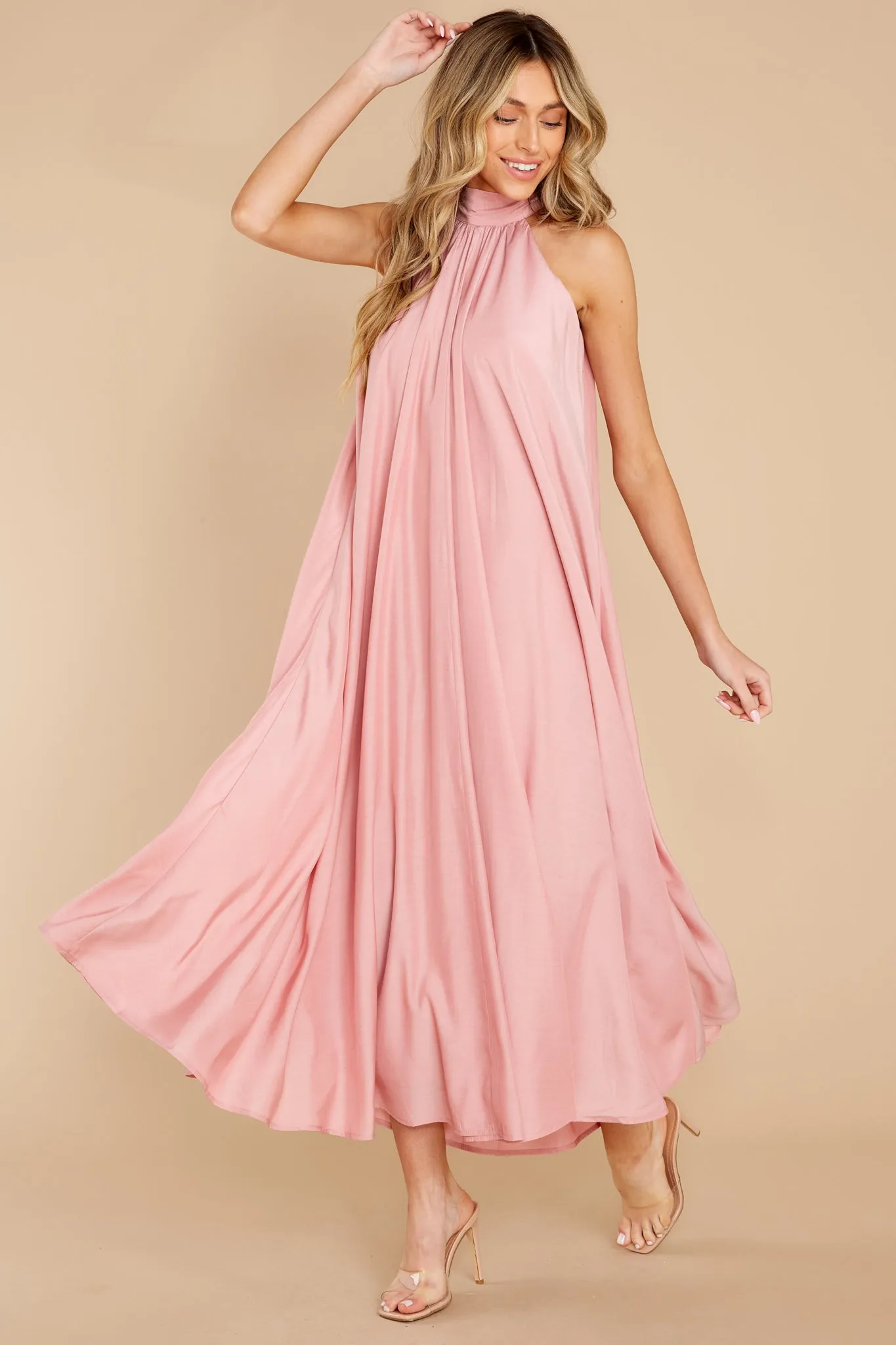 Worth Every Penny Rose Pink Maxi Dress