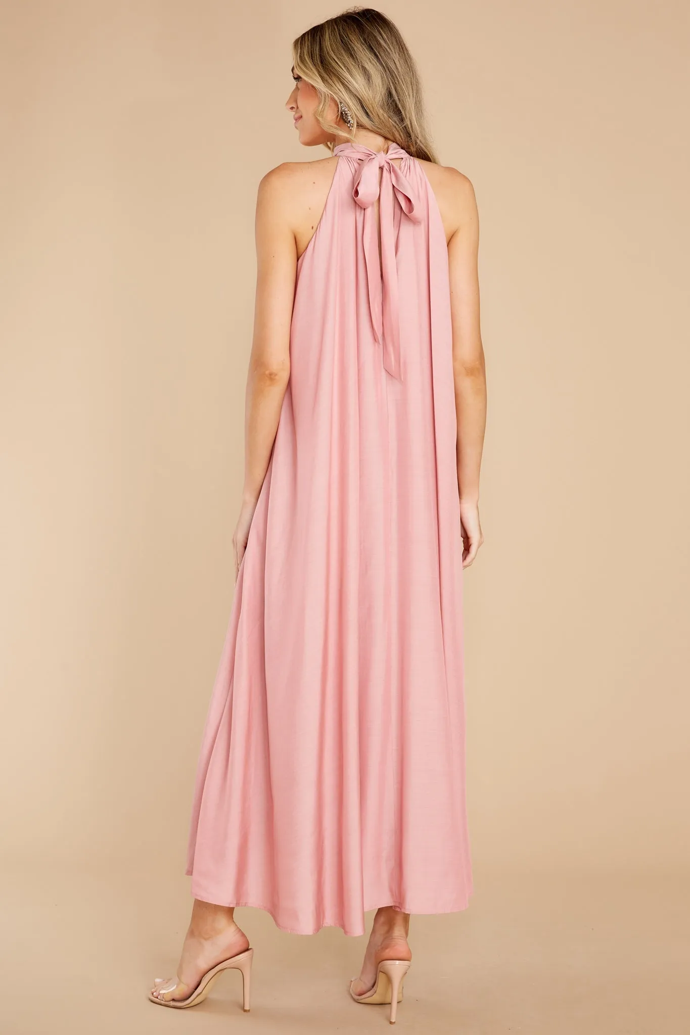 Worth Every Penny Rose Pink Maxi Dress