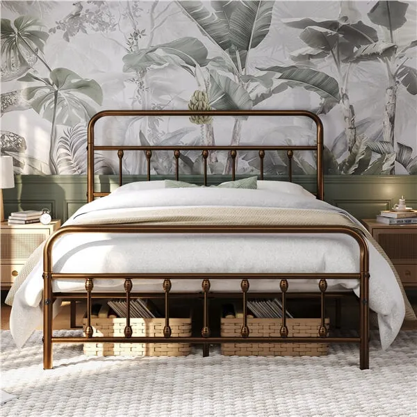 Yaheetech Classic Iron Platform Bed